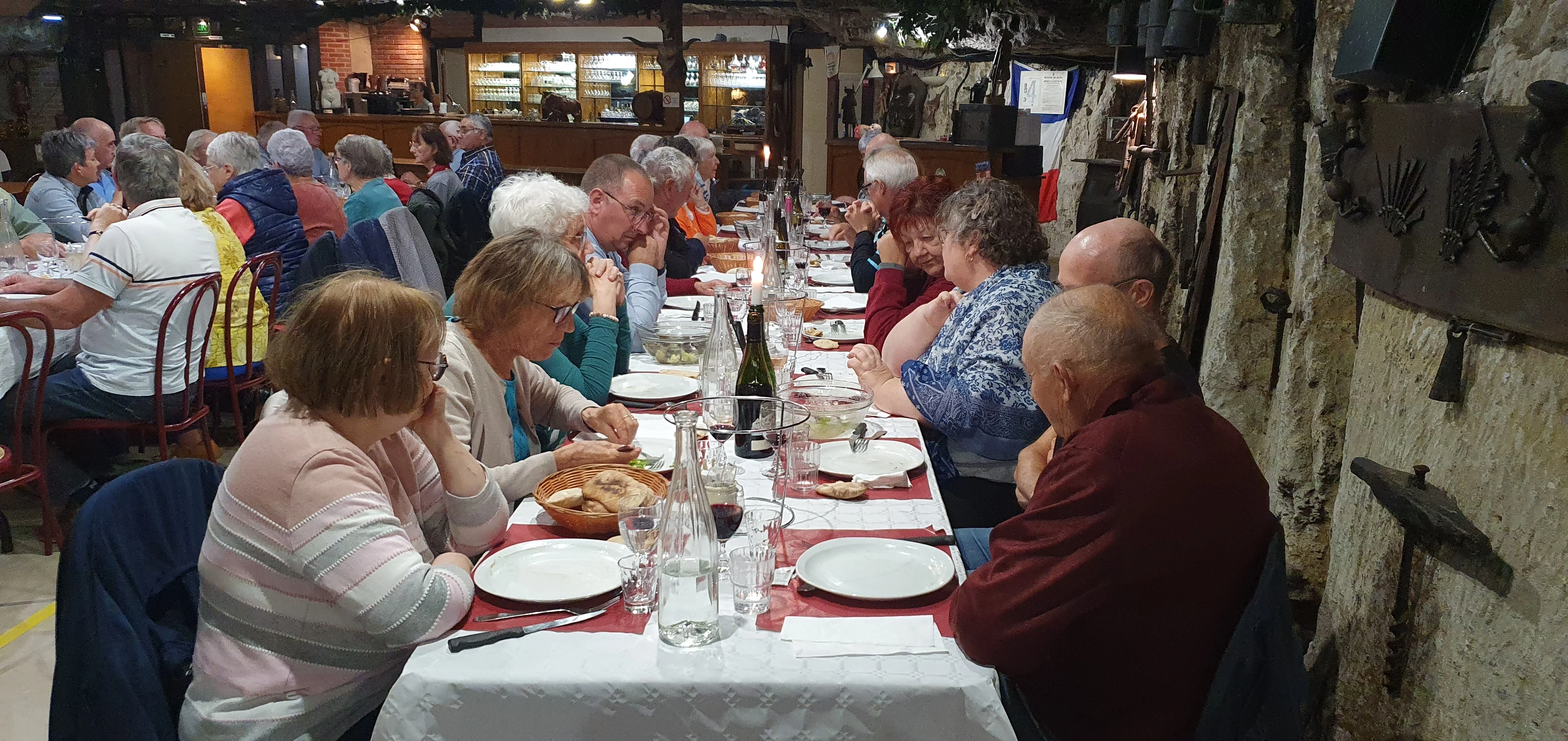 déjeuner dans la cave aux Fouées AMBOISE